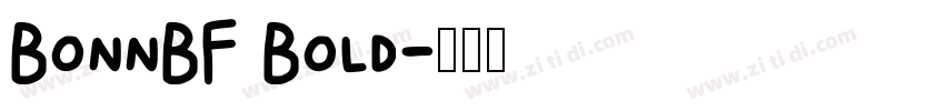 BonnBF Bold字体转换